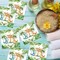 Dinosaur Baby Shower Napkins Decorations, 50PCS Hatching Soon Baby Shower Napkin Supplies, Cute Dino Party Decor